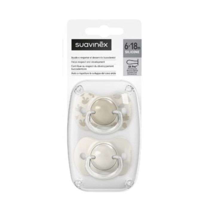 SOUAVINEX LOT DE 2 SUCETTES PHYSIOLOGIQUES TETINE SX PRO 6-18M BIRDIES