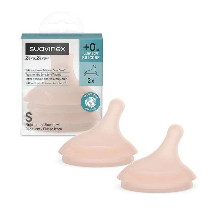 SUAVINEX ZERO ZERO LOT DE 2 TETINES S MEDIUM L3