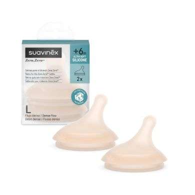 SUAVINEX ZERO ZERO LOT DE 2 TETINES L LIGHT L3