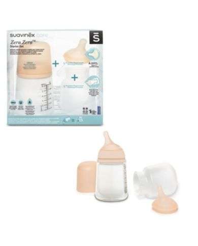 SUAVINEX PACK BIBERON STARTER SET ZERO ZERO SPECIAL ALLAITEMENT 180 ML