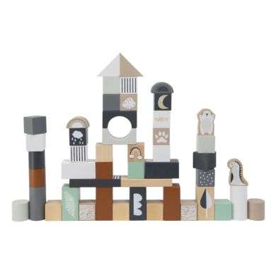 TRYCO SET DE BLOCS EN BOIS 50 PIECES +24 MOIS