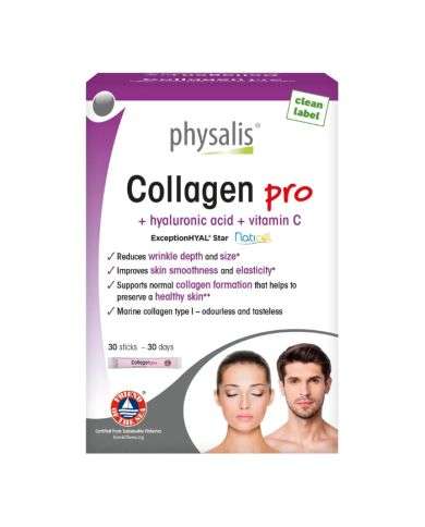 PHYSALIS COLLAGEN PRO HYALURAUNIC ACID VITAMIN C 30 STICKS