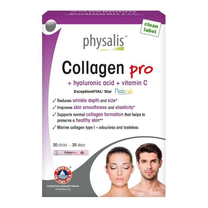 PHYSALIS COLLAGEN PRO HYALURAUNIC ACID VITAMIN C 30 STICKS