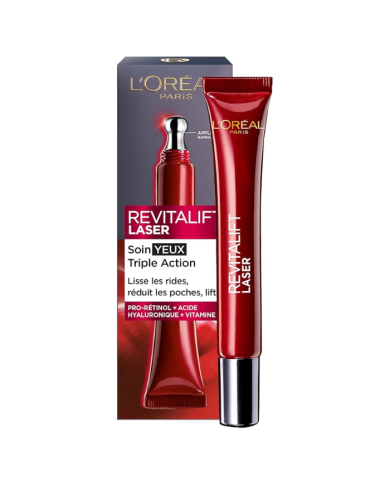 L'OREAL PARIS REVITALIFT LASER SOIN YEUX TRIPLE ACTION 15 ML