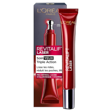 L'OREAL PARIS REVITALIFT LASER SOIN YEUX TRIPLE ACTION 15 ML