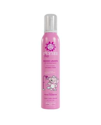 OLYSEE KIDS MOUSSE LAVANTE HYDRATANTE PARFUM FRAISE FRAMBOISE 250 ML