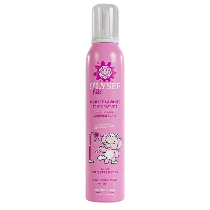 OLYSEE KIDS CHANTILLY LAVANTE HYDRATANTE 3 EN 1 PARFUM FRAISE FRAMBOISE 250 ML