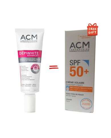 ACM OFFRE DEPIWHITE ADVANCED CREME INTENSIVE ANTI TACHES 40 ML + CREME SOLAIRE SPF 50+ 40 ML