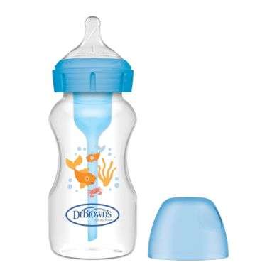 DR BROWN BIBERON ANTI COLIC OPTION+ 0 MOIS+ BLUE GOLDFISH 270 ML