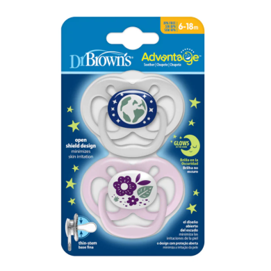 DR BROWNS SUCETTE ADVANTAGE 6-18 MOIS PACK DE 2