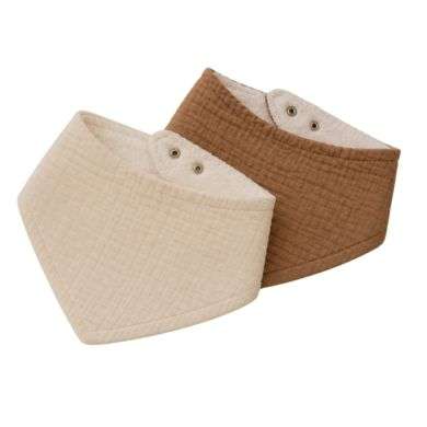 LINETTE PACK DE 2 BAVOIRS BANDANA LINETTE BLANC CASSE ET TEDDY