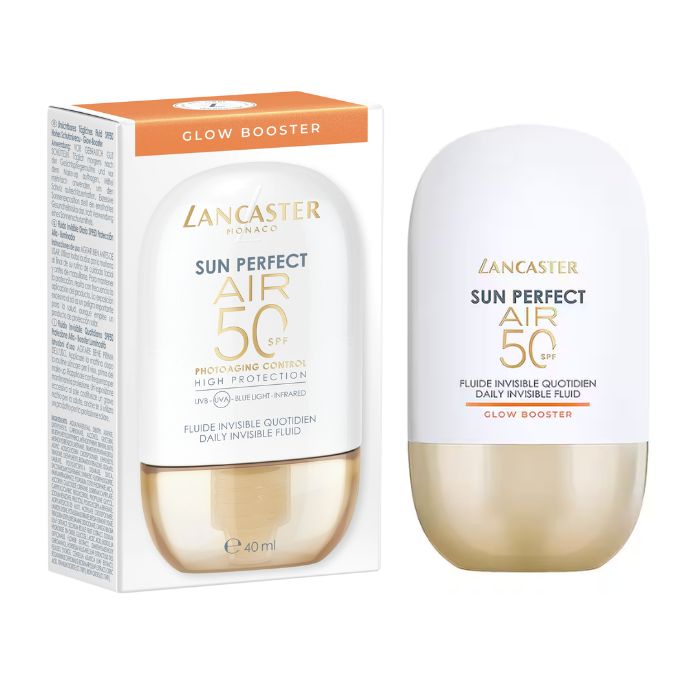 LANCASTER SUN PERFECT AIR SPF 50 PHOTOAGING FLUIDE INVISIBLE CONTROL GLOW BOOSTER 40 ML