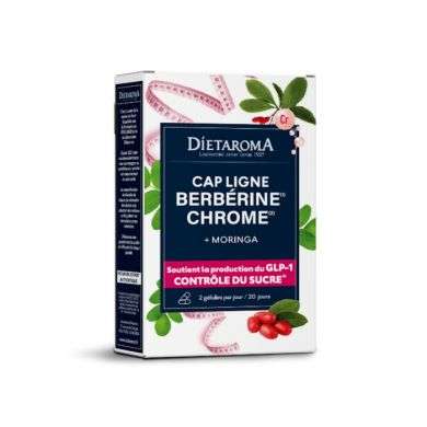 DIETEROMA CAP LIGNE BERBERINE CHROME + MORINGA 40 GELULES