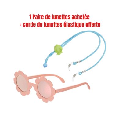 BABIATORS OFFRE LUNETTES SOLAIRES POLARIZED FLEUR VERRES MIROIR 0-2 ANS + CORDE DE LUNETTES OFFERTE
