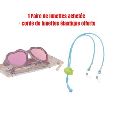 BABIATORS OFFRE ORIGINALS HEARTS SUNGLASSES 3 A 5 ANS SPARKLE SQUAD +CORDE DE LUNETTES OFFERTE
