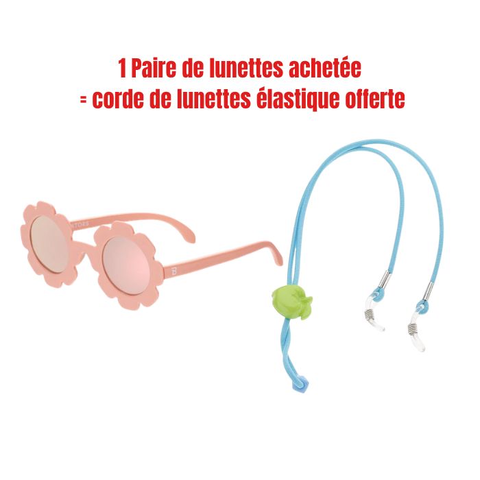 BABIATORS OFFRE POLARIZED FLOWER SUNGLASSES 3 A 5 ANS +CORDE DE LUNETTES OFFERTE