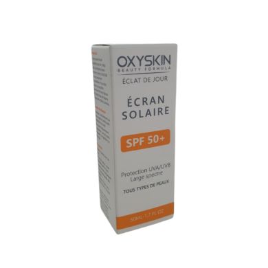 OXYSKIN ECLAT DU JOUR ECRAN SOLAIRE SPF 50+ TOUS TYPES DE PEAUX 50 ML