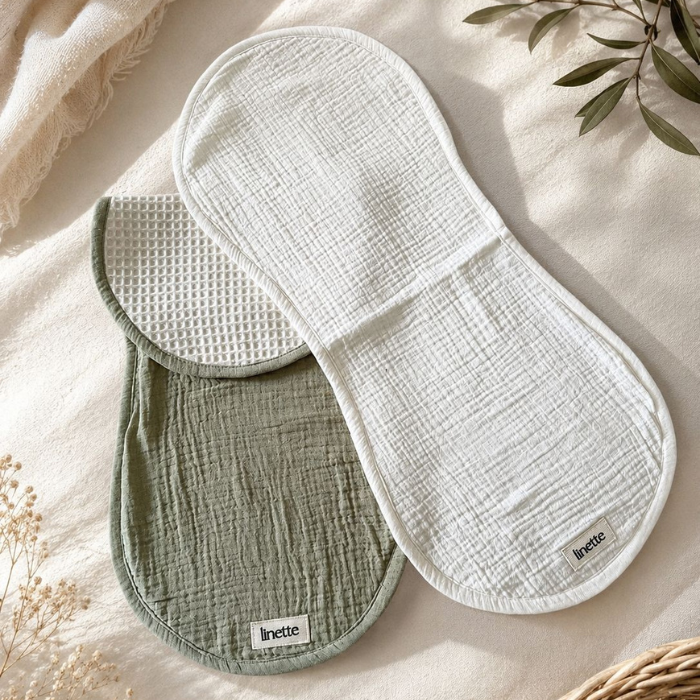 LINETTE SERVIETTES DE ROTS DOUBLE FACE POUR BEBE