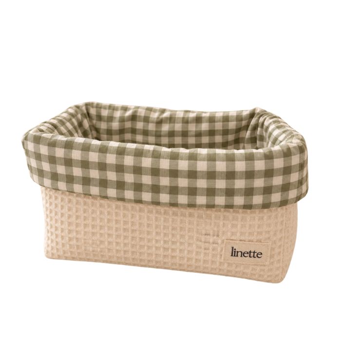 LINETTE PANIER LINETTE INTERIEUR VICHY VERT M