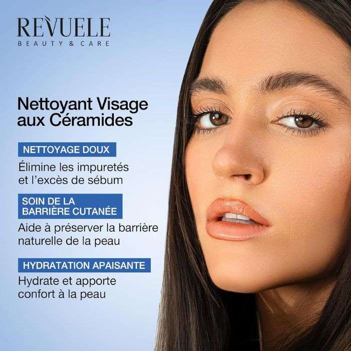 REVUELE CERAMIDE NETTOYANT HYDRATANT POUR PEAUX SECHES 250 ML