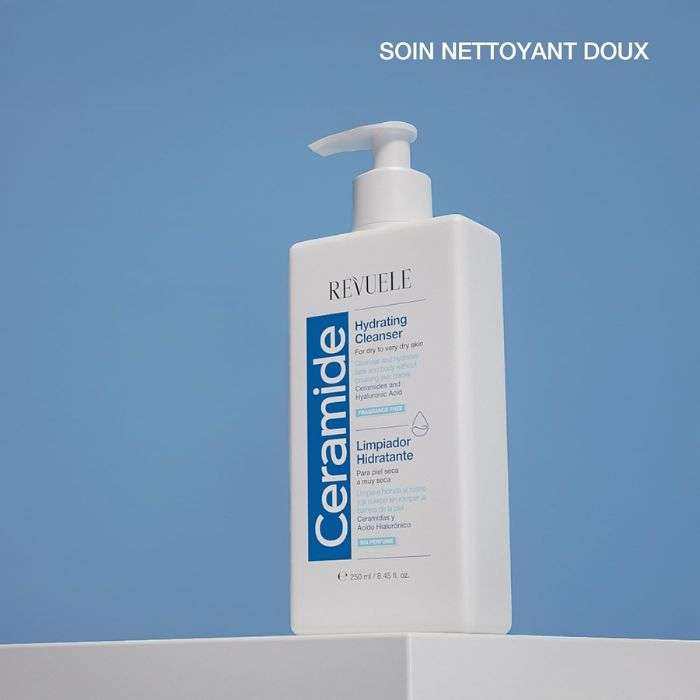 REVUELE CERAMIDE NETTOYANT HYDRATANT POUR PEAUX SECHES 250 ML