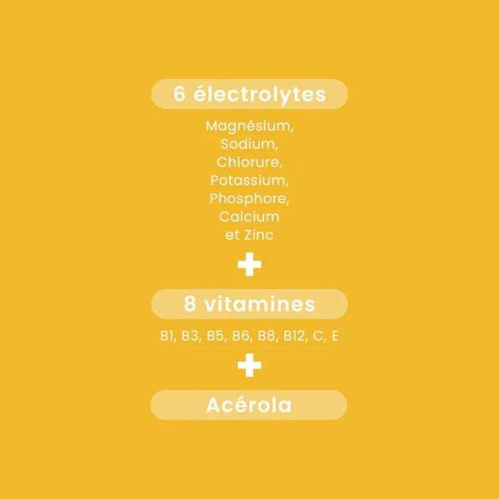 SANTAROME HYDRA MAX HYDRATATION + ENERGIE GOUT ANANAS MANGUE 20 PASTILLES EFFERVESCENTES