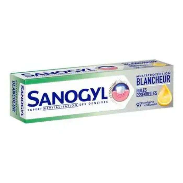 SANOGYL DENTIFRICE MULTIPROTECTION BLANCHEUR HUILES ESSENTIELLES 75 ML