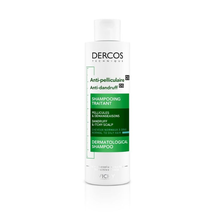 VICHY DERCOS SHAMPOOING ANTI PELLICULAIRE CHEVEUX NORMAUX A GRAS 200 ML
