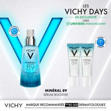 VICHY OFFRE MINERAL 89 SERUM FORTIFIANT 50 ML + 2 FORMAT VOYAGE OFFERTS
