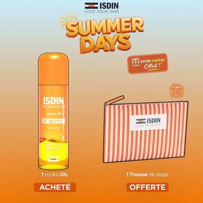 ISDIN OFFRE FOTOPROTECTOR HYDRO OIL SPF 30 200 ML + TROUSSE OFFERTE