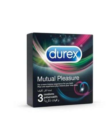 DUREX MUTUAL PLEASURE 3 CONDOMS PRESERVATIFS