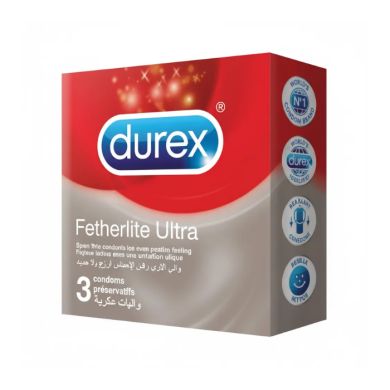 DUREX FETHERLITE ULTRA 3 CONDOMS PRESERVATIFS