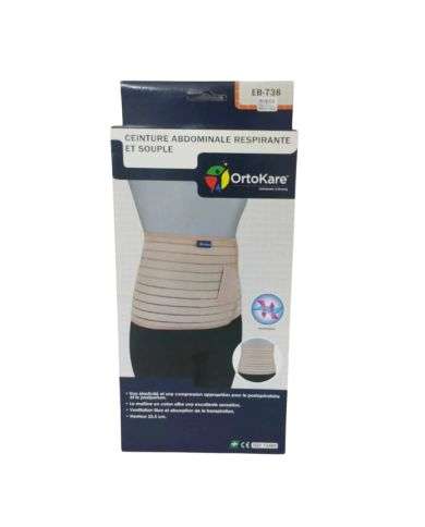 ORTOKARE CEINTURE ABDOMINALE RESPIRANTE ET SOUPLE XXL