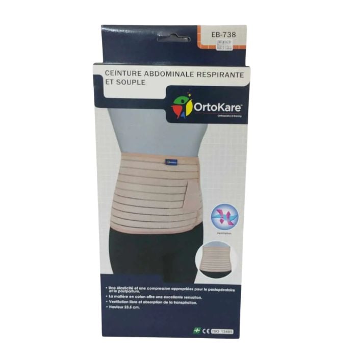 ORTOKARE CEINTURE ABDOMINALE RESPIRANTE ET SOUPLE XXL