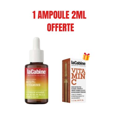 LA CABINE OFFRE AMPOULE MULTI VITAMINS 10 ML + AMPOULE VIT C 2ML OFFERTE
