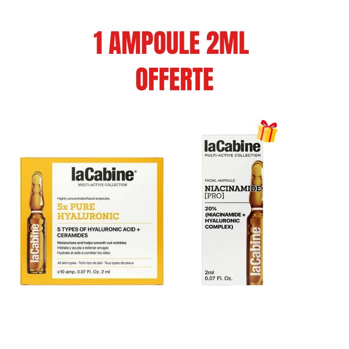 LA CABINE 5X PURE HYALURONIC 10 AMPOULES 2ML