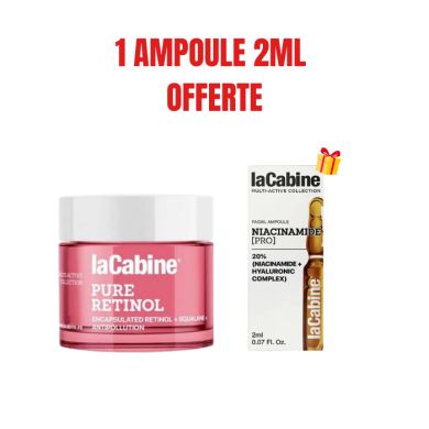 LA CABINE OFFRE PURE RETINOL CREME 50 ML + AMPOULE NIACINAMIDE 2ML OFFERTE