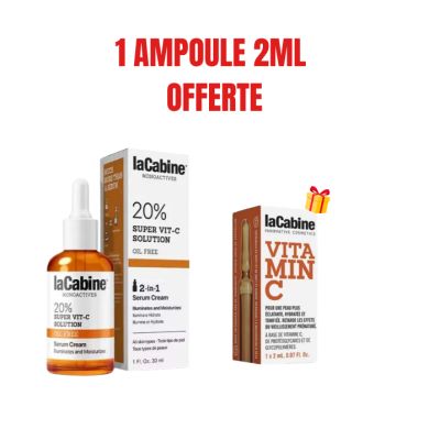 LA CABINE 20 SUPER VIT C SOLUTION 2 EN 1 SERUM CREME 30 ML