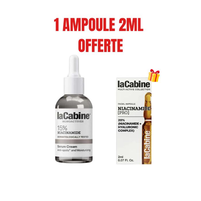 LA CABINE 15 NIACINAMIDE 2 EN 1 SERUM CREME 30 ML