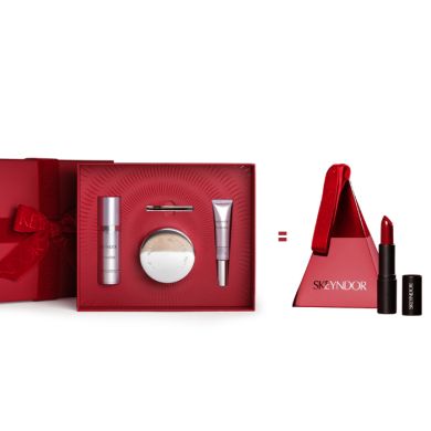 SKEYNDOR COFFRET CADEAU CORRECTIVE TRIPLE ACTION ANTI RIDES + ROUGE A LEVRES OFFERT