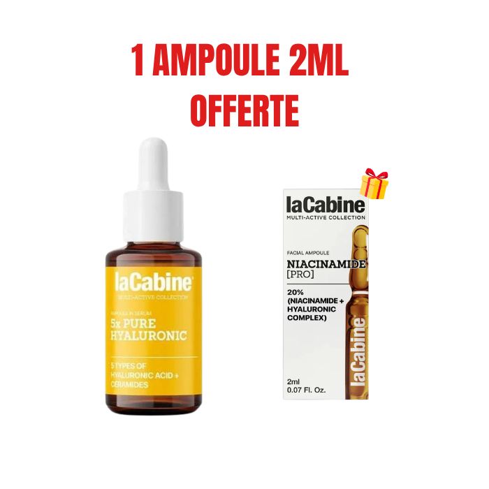 LA CABINE 5X PURE HYALURONIC AMPOULE EN SERUM 30 ML