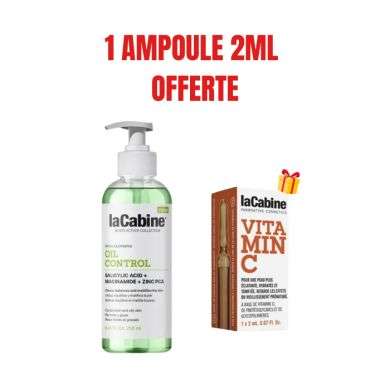 LA CABINE OIL CONTROL NETTOYANT VISAGE SALICYLIC ACID+NIACINAMID+ZINC PCA 250 ML