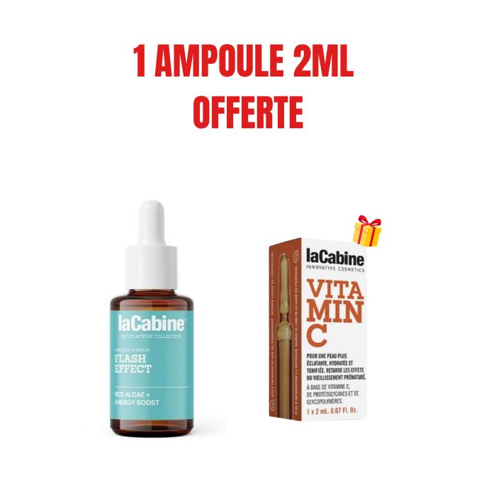 LA CABINE OFFRE FLASH EFFECT SERUM 10 ML + AMPOULE VITAMINE C 2ML OFFERTE