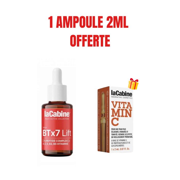 LA CABINE OFFRE BT x 7 LIFT SERUM 30 ML + AMPOULE VITAMINE C 2ML OFFERTE