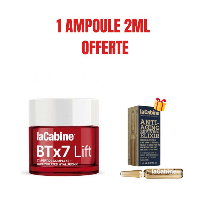 LA CABINE OFFRE BTX7 LIFT CREME 50ML + AMPOULE ANTI AGE 2ML OFFERTE