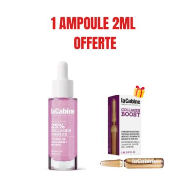 LA CABINE OFFRE 25% COLLAGEN COMPLEX 30ML + AMPOULE COLLAGEN BOOST 2ML OFFERTE
