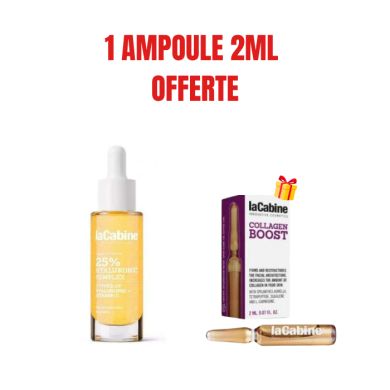 LA CABINE OFFRE ADVANCED SERUM 25% HYALURONIC COMPLEX 30ML + AMPOULE COLLAGEN BOOST 2ML OFFERTE