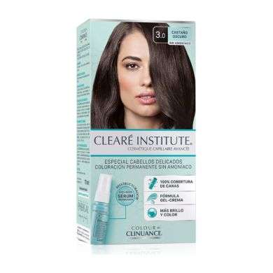 CLEARE INSTITUTE COLORATION CHEVEUX PERMANATE SANS AMMONIAQUE 3.0 MARRON FONCE