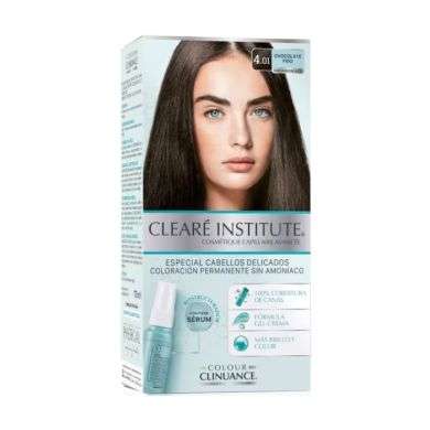 CLEARE INSTITUTE COLORATION CHEVEUX PERMANATE SANS AMMONIAQUE 4.01 CHOCOLAT FROID