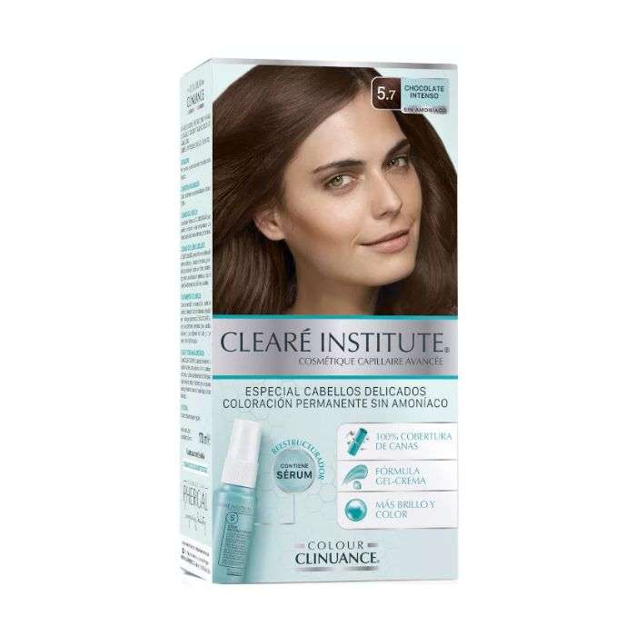 CLEARE INSTITUTE COLORATION CHEVEUX PERMANATE SANS AMMONIAQUE 5.7 CHOCOLAT PROFOND